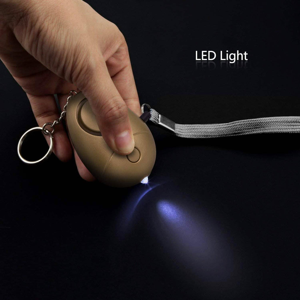 6-Pack: 140DB Personal Security Alarm Keychain with LED Lights by DailySale