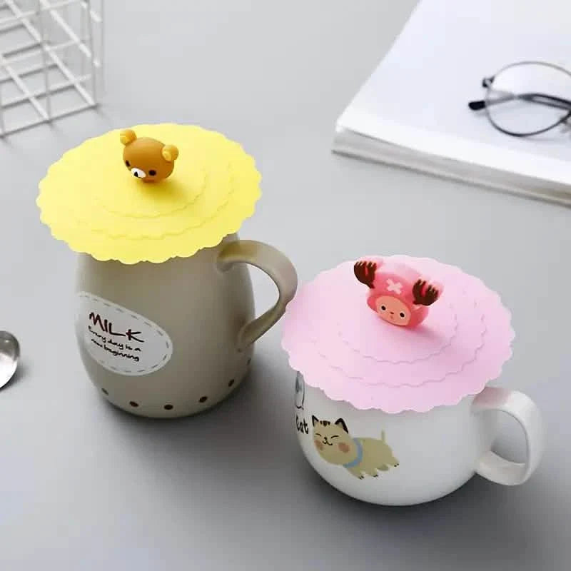 6-Pack: Leak-proof and Dustproof Silicone Cup Cover for Ceramic Tea Cups and Water Cups by DailySale