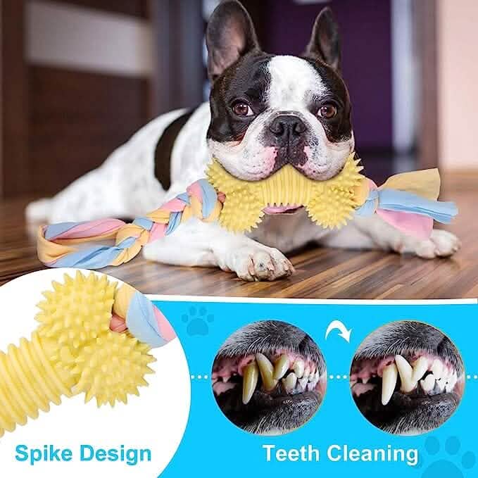 6-Pack: Puppy Teething Chew Toys with Interactive Ropes by DailySale