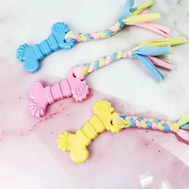 6-Pack: Puppy Teething Chew Toys with Interactive Ropes by DailySale