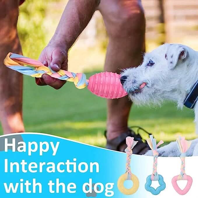 6-Pack: Puppy Teething Chew Toys with Interactive Ropes by DailySale