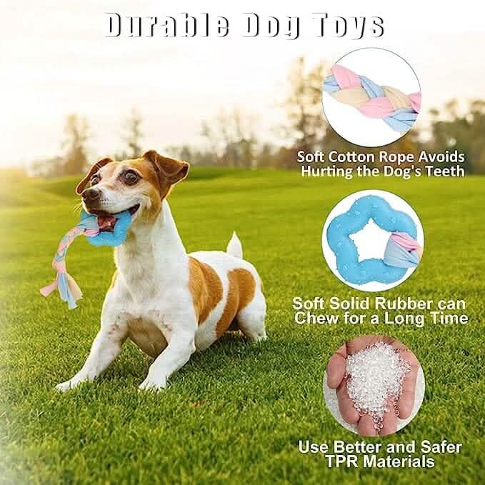 6-Pack: Puppy Teething Chew Toys with Interactive Ropes by DailySale