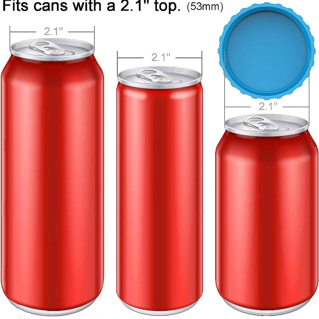 6-Pack: Silicone Can Lids Fits Standard Soda Cans by DailySale