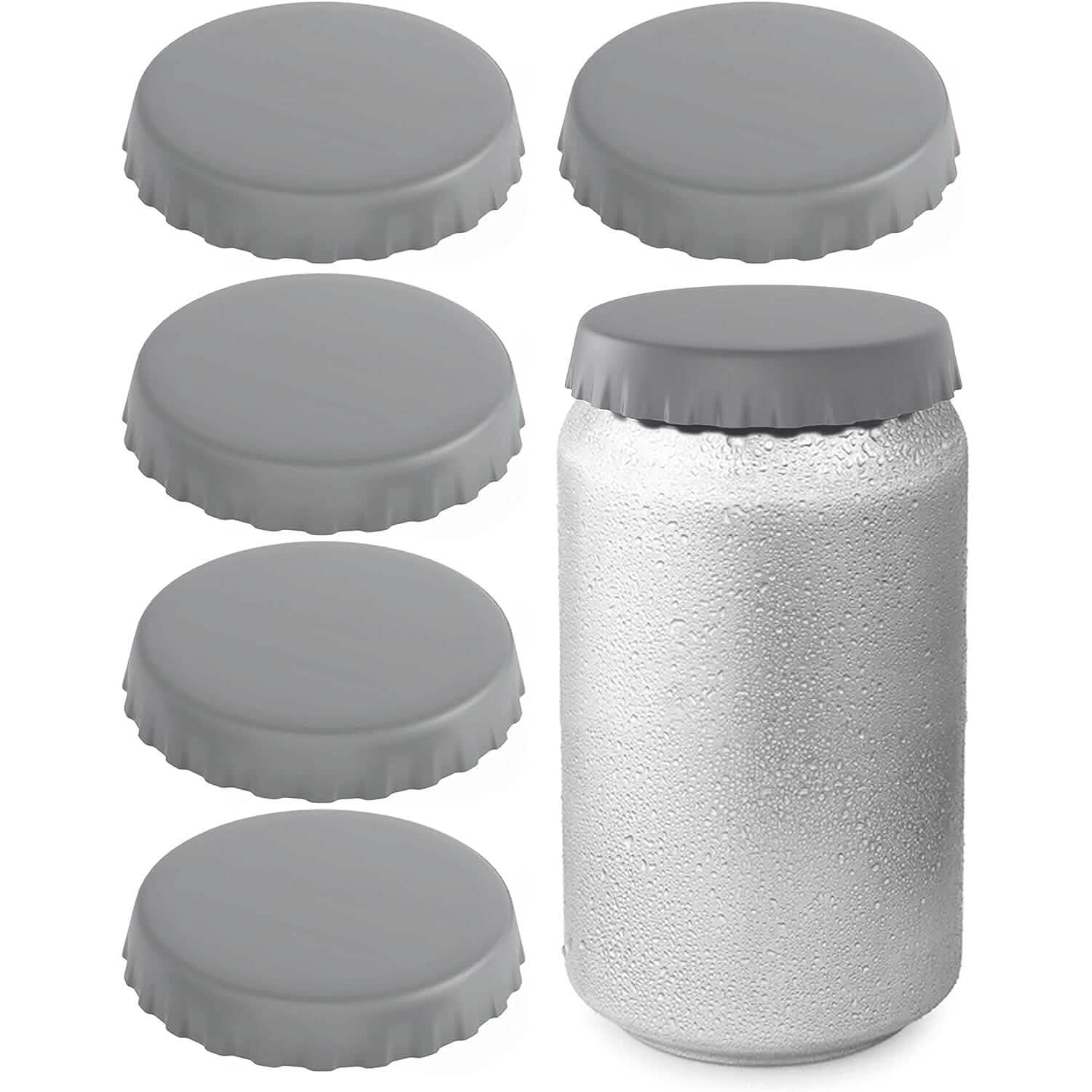 6-Pack: Silicone Can Lids Fits Standard Soda Cans by DailySale