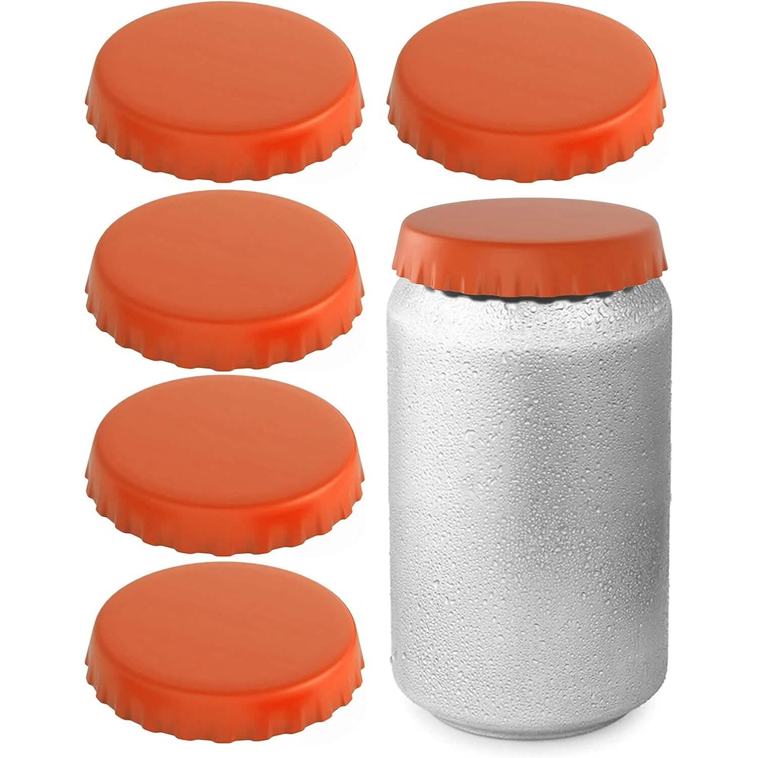 6-Pack: Silicone Can Lids Fits Standard Soda Cans by DailySale