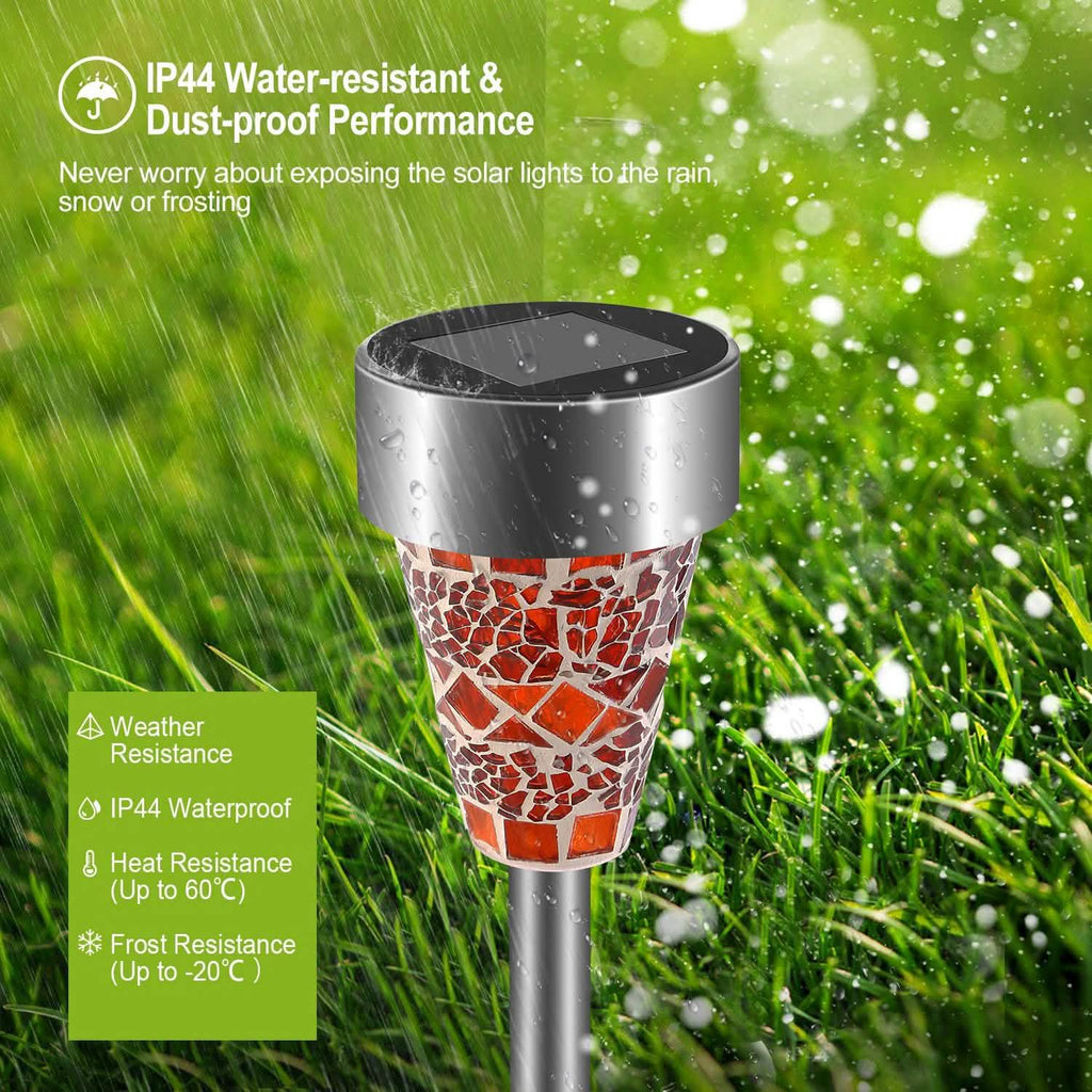 6-Pack: Solar Garden Lights IP44 Water Resistant by DailySale