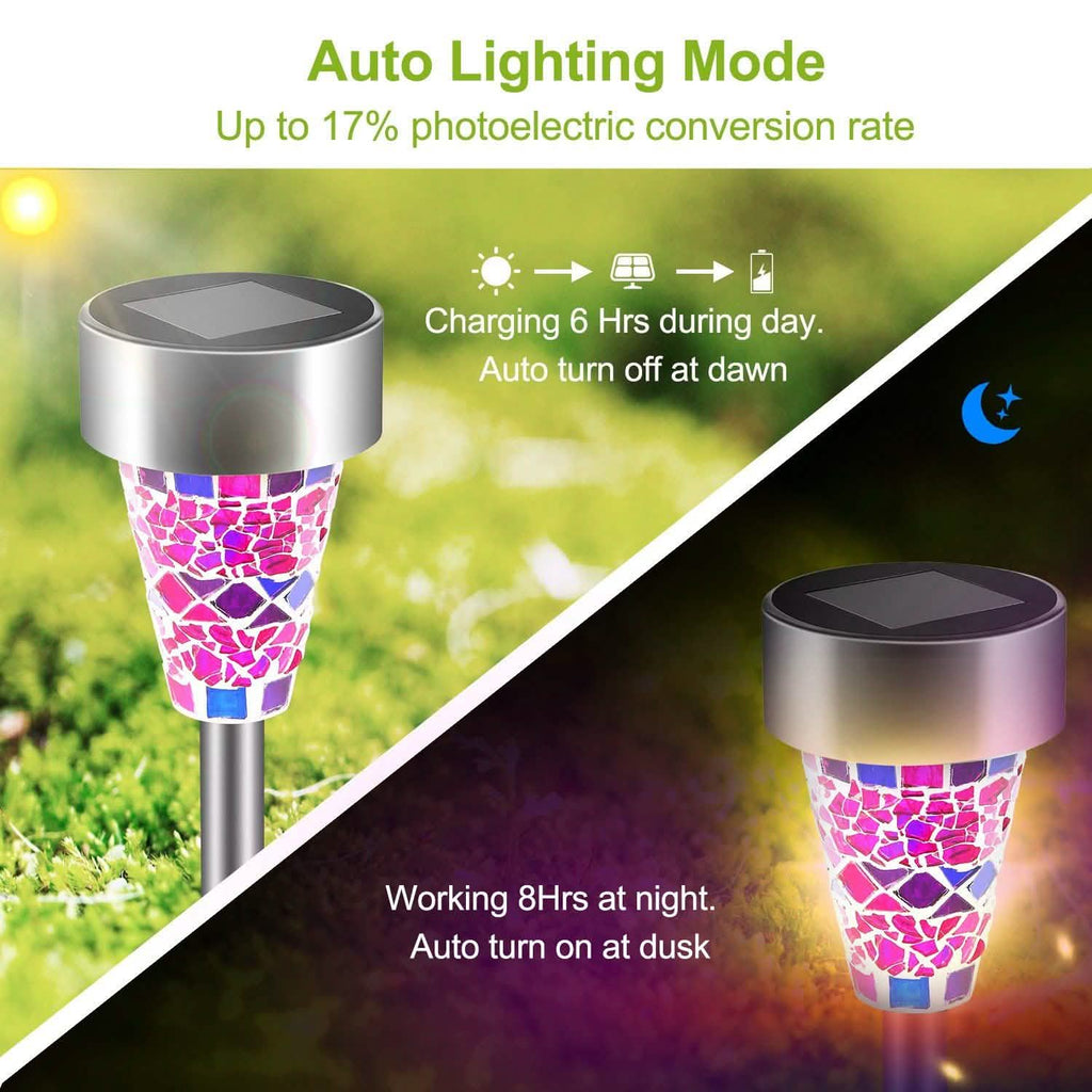 6-Pack: Solar Garden Lights IP44 Water Resistant by DailySale