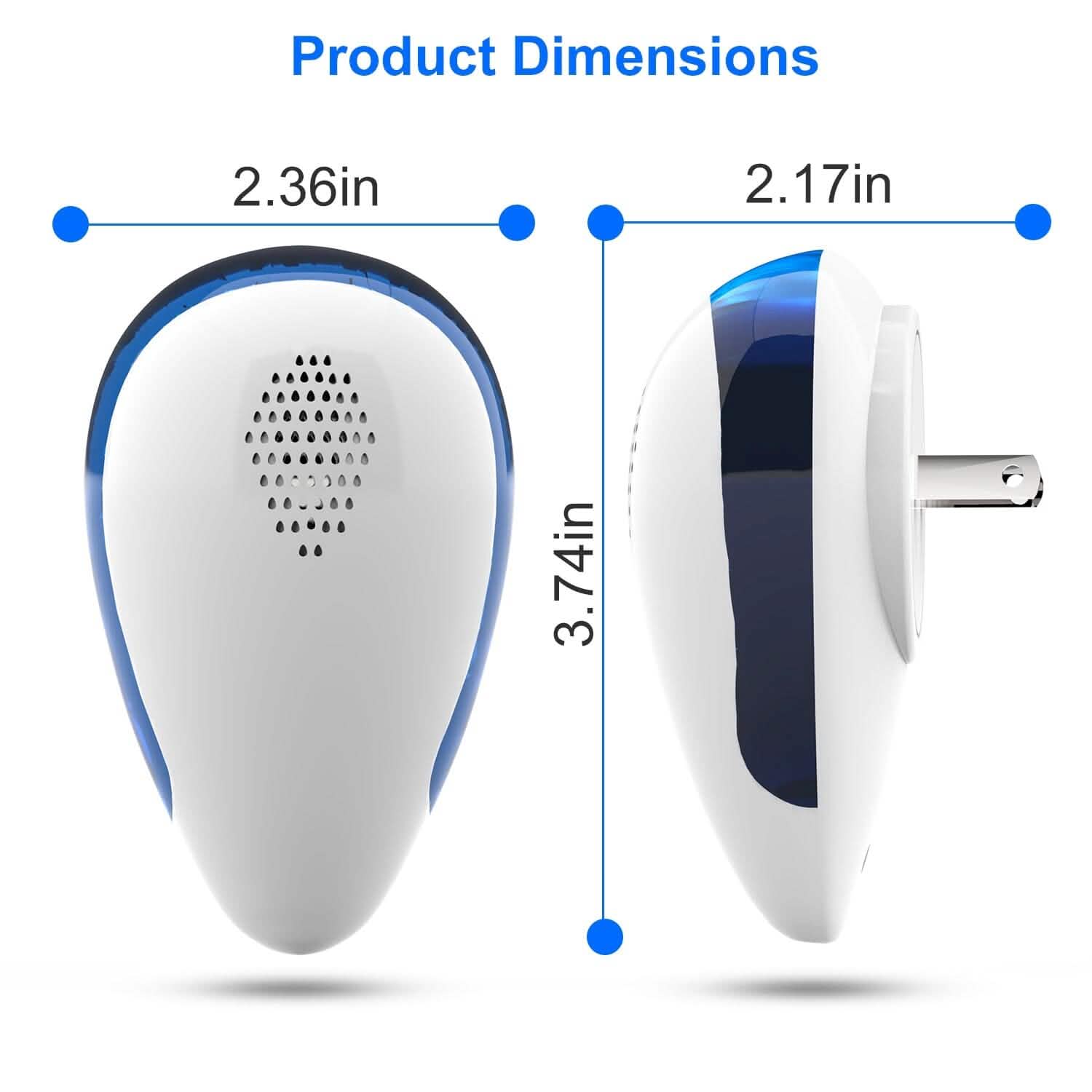 6-Pack: Ultrasonic Pest Repeller Indoor Plug in Bug Repellent by DailySale