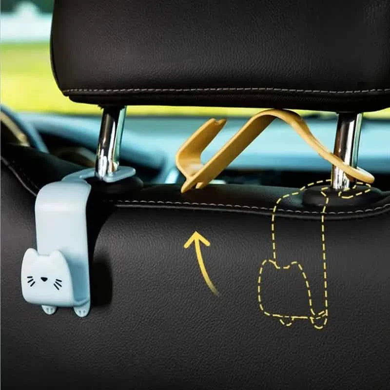6-Pack: Universal Car Seat Hanger Hooks Cute Cartoon Double-hook by DailySale
