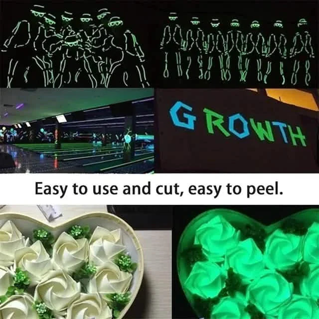6-Pack: UV Gaffer Fluorescent Party Tape Blacklight Reactive Glow In The Dark Tape by DailySale