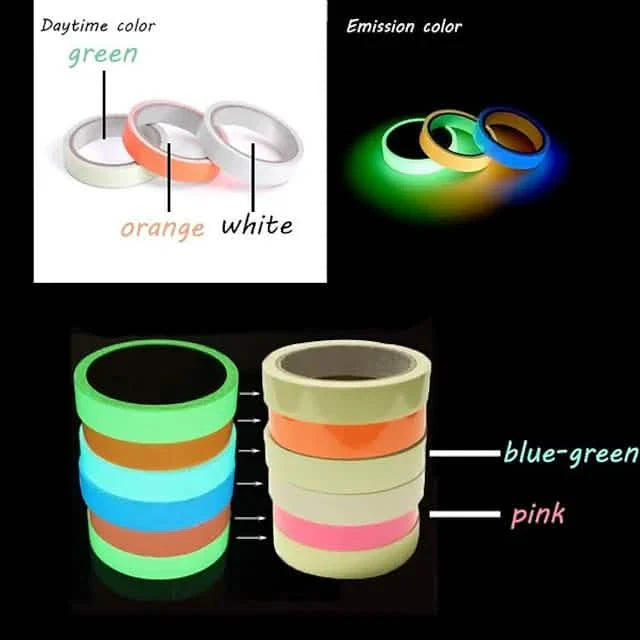 6-Pack: UV Gaffer Fluorescent Party Tape Blacklight Reactive Glow In The Dark Tape by DailySale