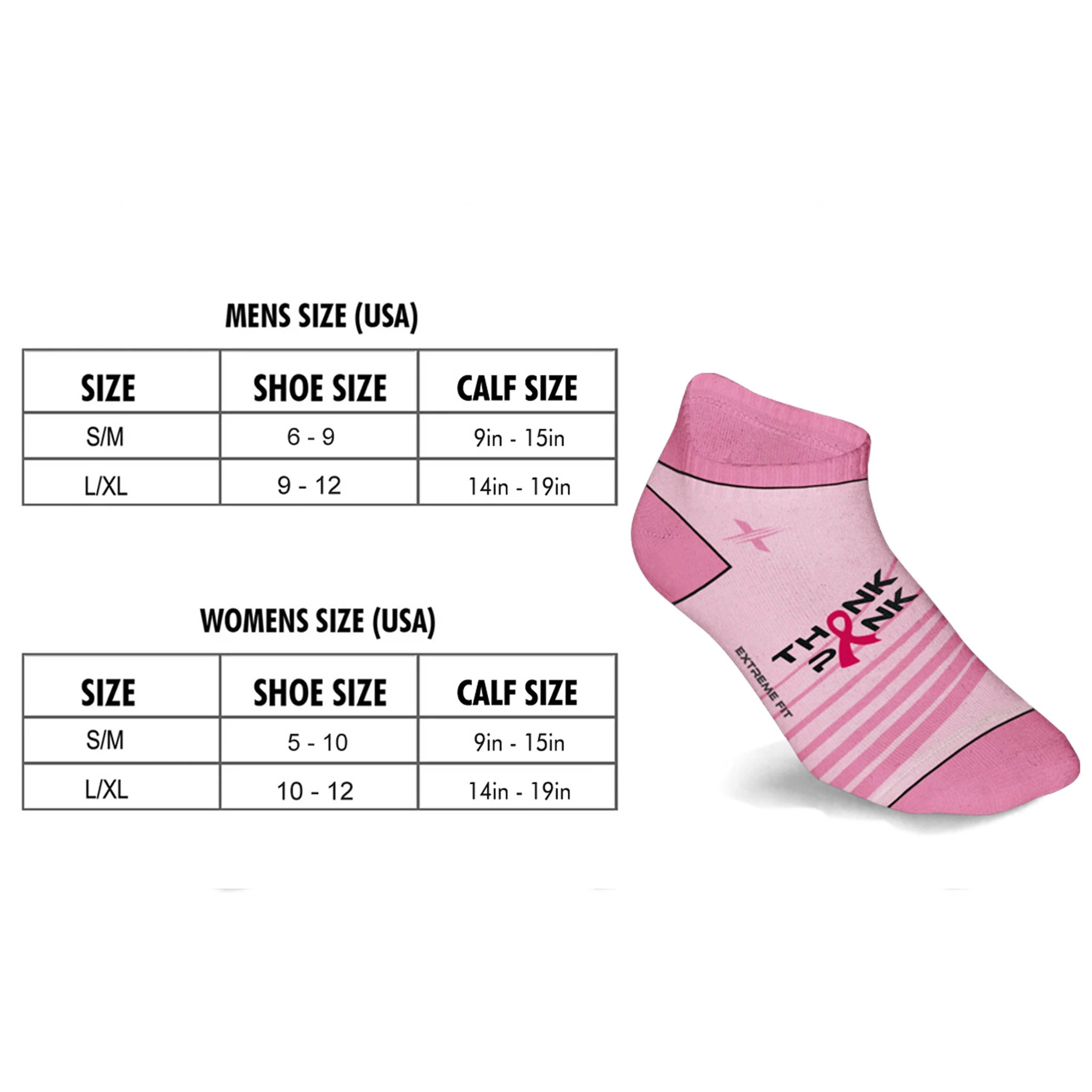 6-Pairs: Breast Cancer Awareness Ankle Compression Socks by DailySale