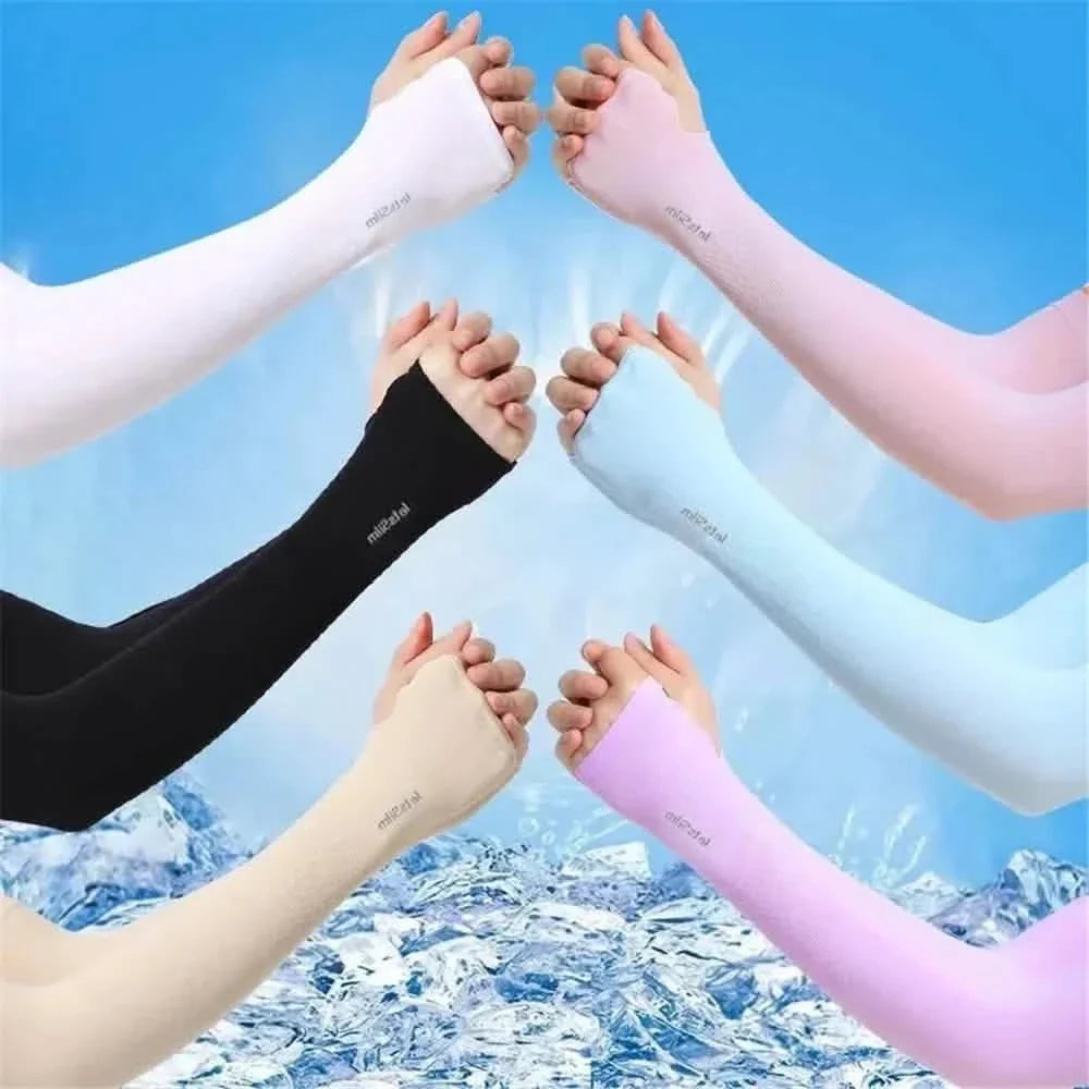 6-Pairs: Ice Silk UV Protection Arm Sleeves by DailySale