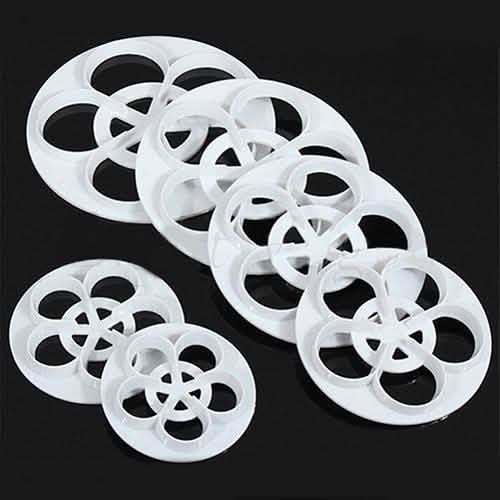 6-Piece: Baking Mold Fondant Cake Sugarcraft Rose Flower Cookie by DailySale