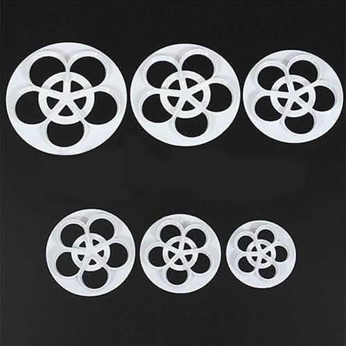 6-Piece: Baking Mold Fondant Cake Sugarcraft Rose Flower Cookie by DailySale