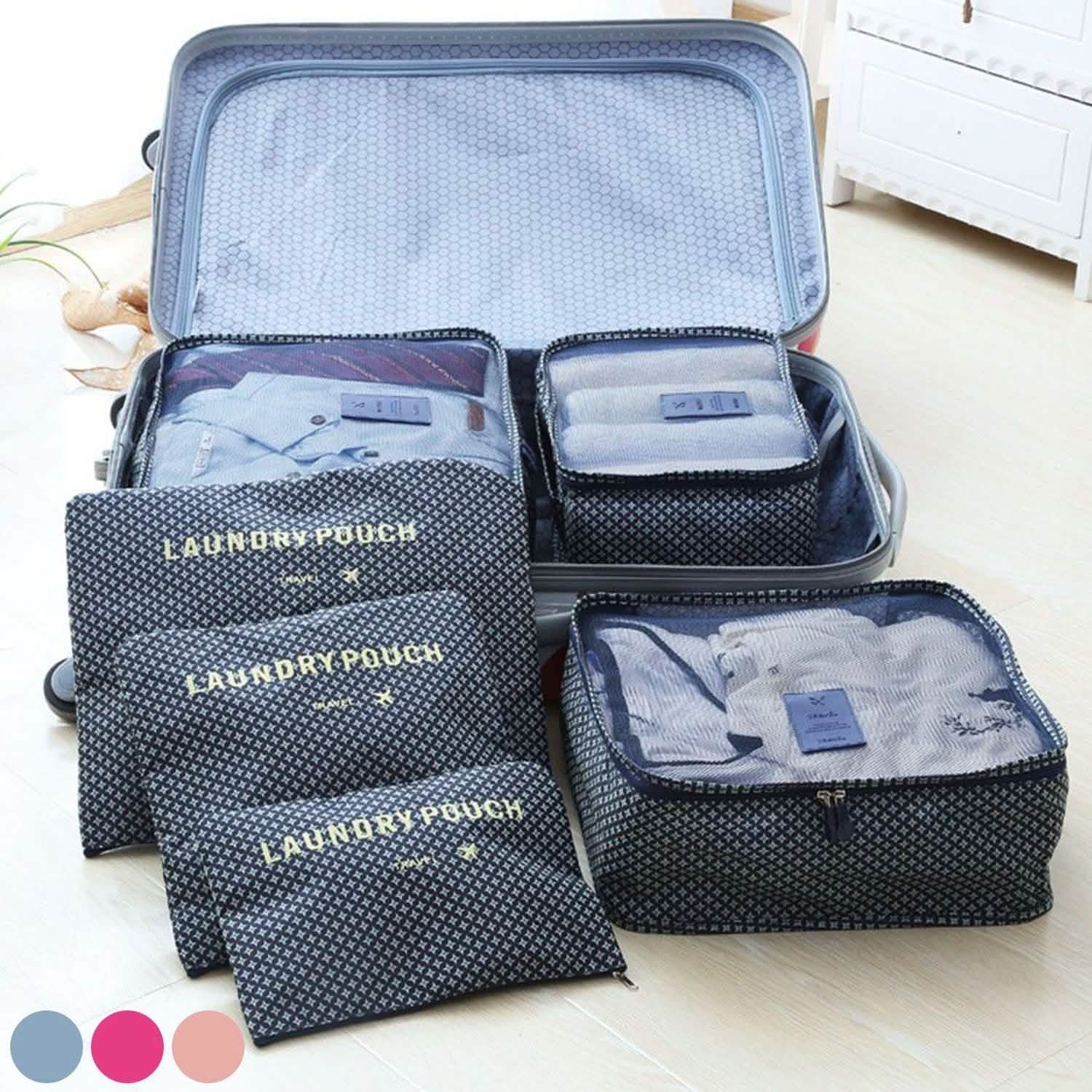 6-Piece Luggage Organizer - Assorted Colors by DailySale