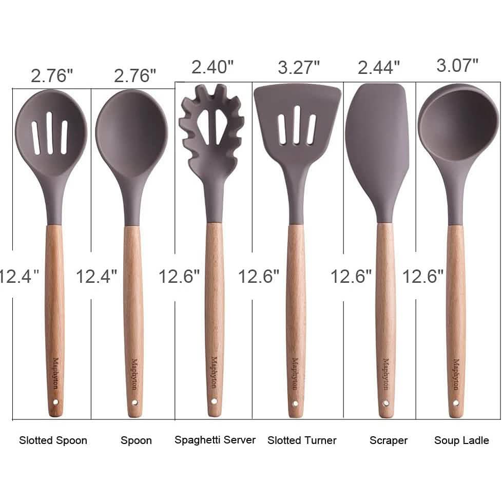 6-Piece: Maphyton Nonstick Silicone Cooking Utensils Set by DailySale