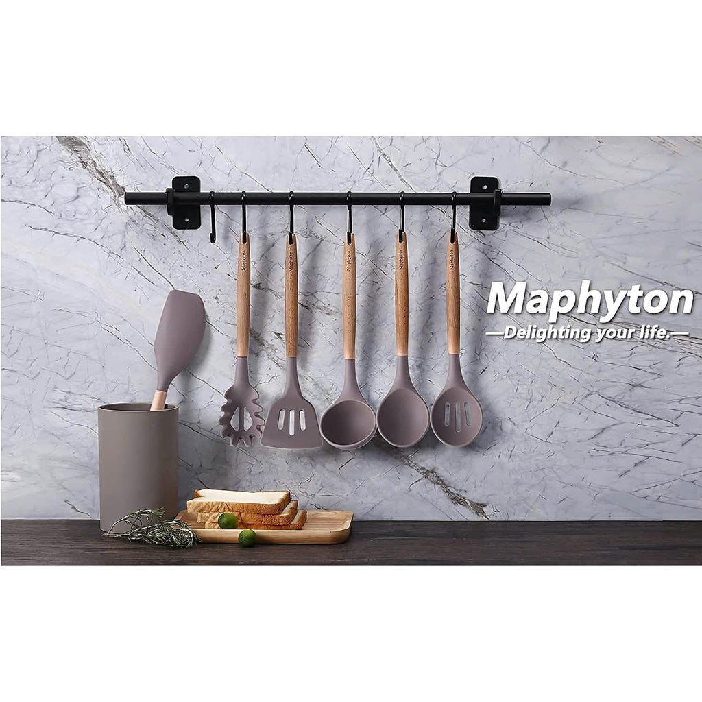 6-Piece: Maphyton Nonstick Silicone Cooking Utensils Set by DailySale