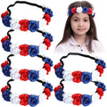 6-Piece: Patriotic Flower Headbands by DailySale