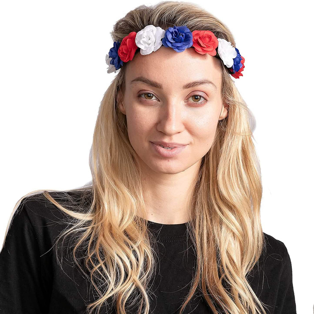 6-Piece: Patriotic Flower Headbands by DailySale