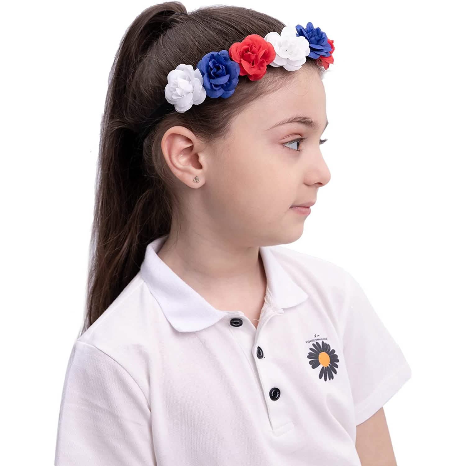 6-Piece: Patriotic Flower Headbands by DailySale