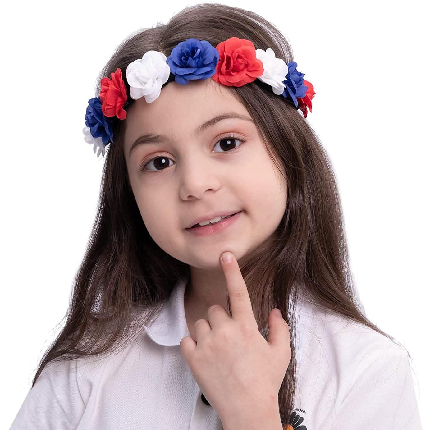 6-Piece: Patriotic Flower Headbands by DailySale