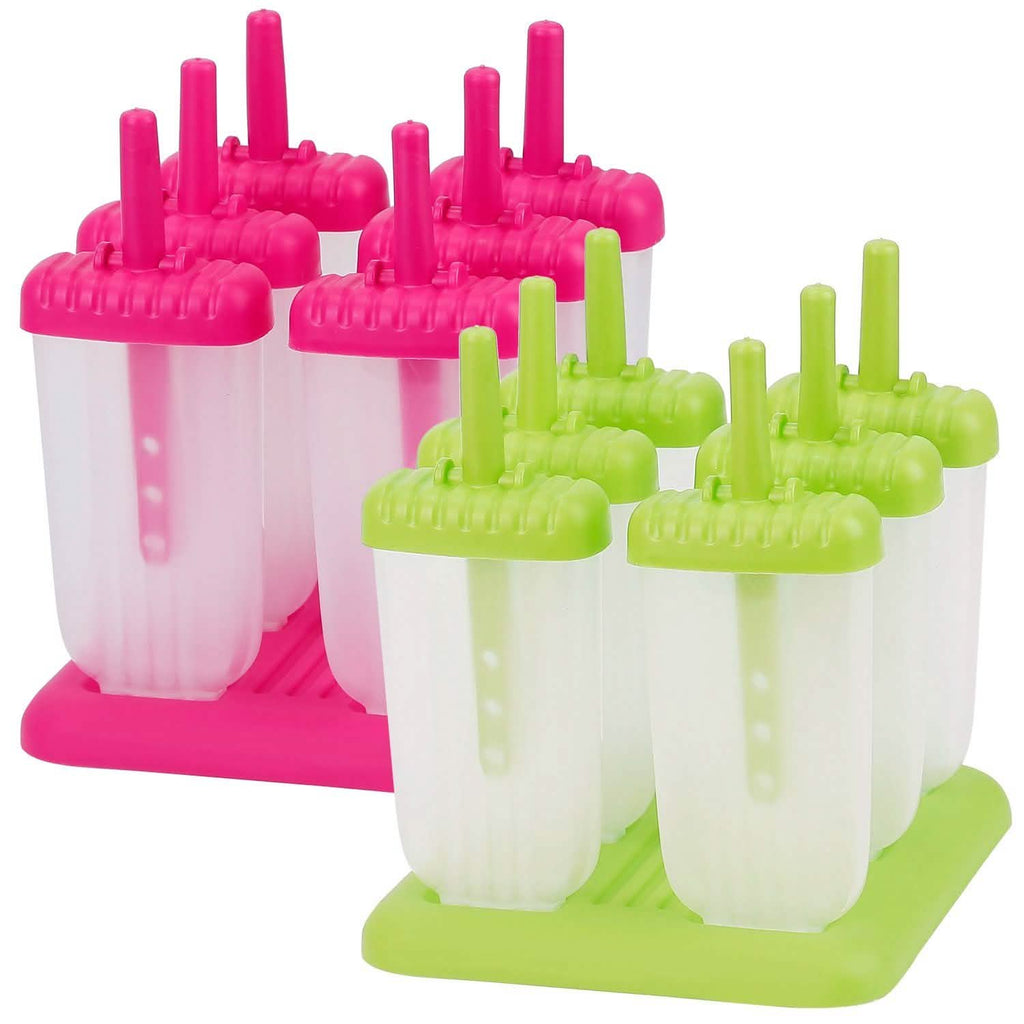 6-Piece: Popsicle Molds Reusable Ice Cream DIY Ice Pop Maker by DailySale