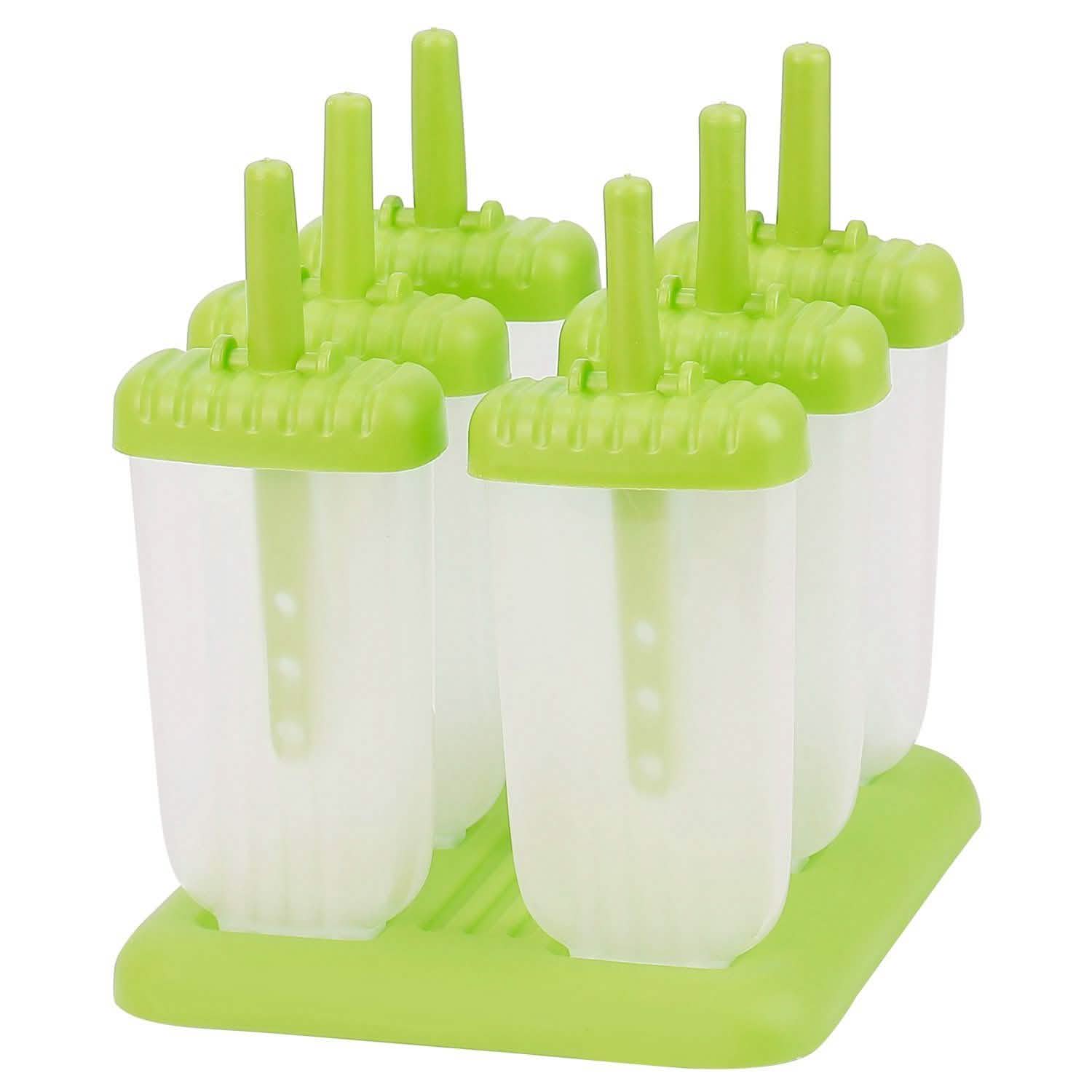6-Piece: Popsicle Molds Reusable Ice Cream DIY Ice Pop Maker by DailySale