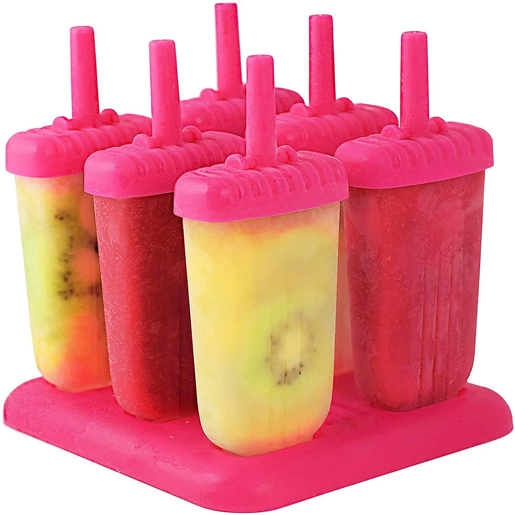 6-Piece: Popsicle Molds Reusable Ice Cream DIY Ice Pop Maker by DailySale