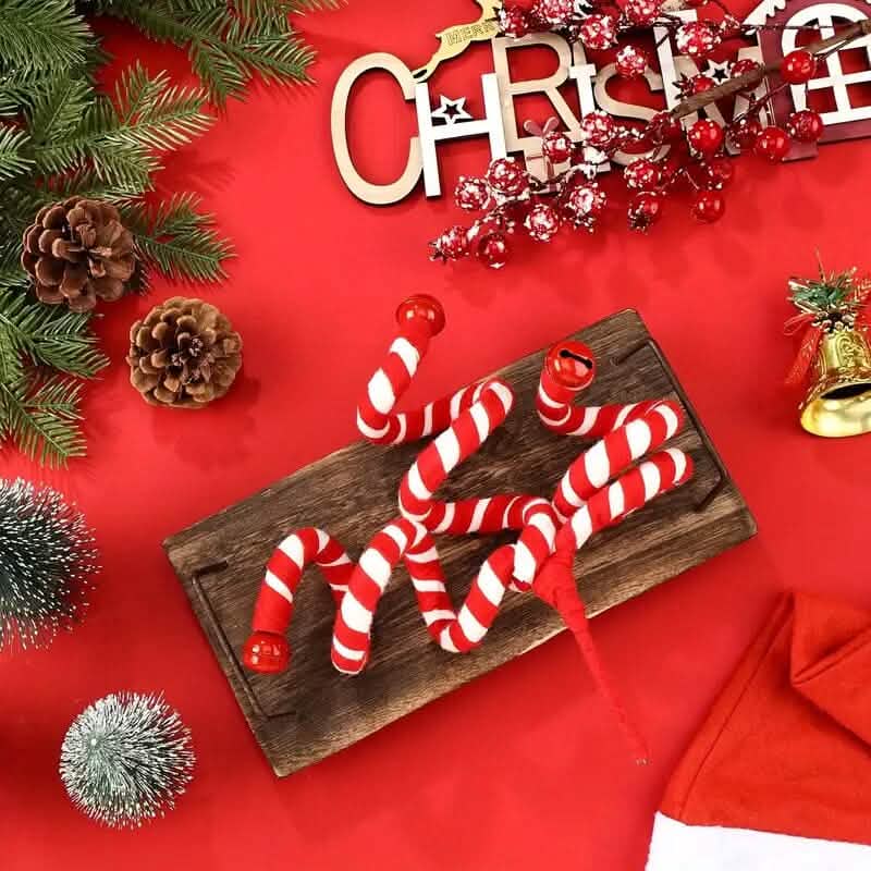 6-Pieces: Red White Candy Christmas Tree Decorations by DailySale