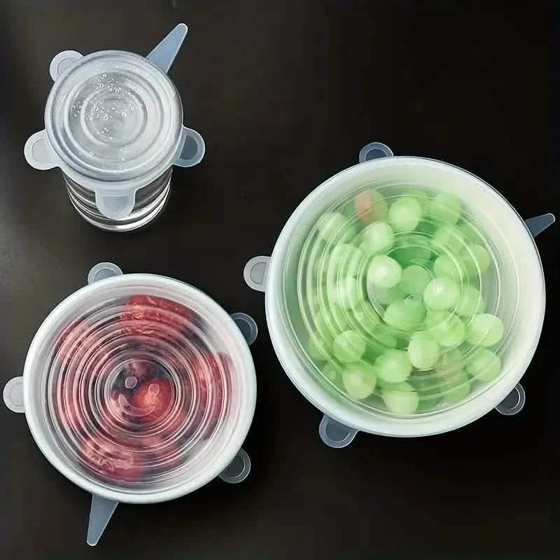 6-Pieces: Reusable Durable Food Storage Bowl Lids by DailySale