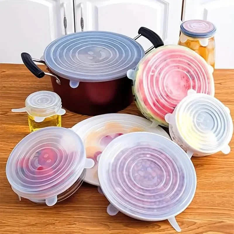 6-Pieces: Reusable Durable Food Storage Bowl Lids by DailySale