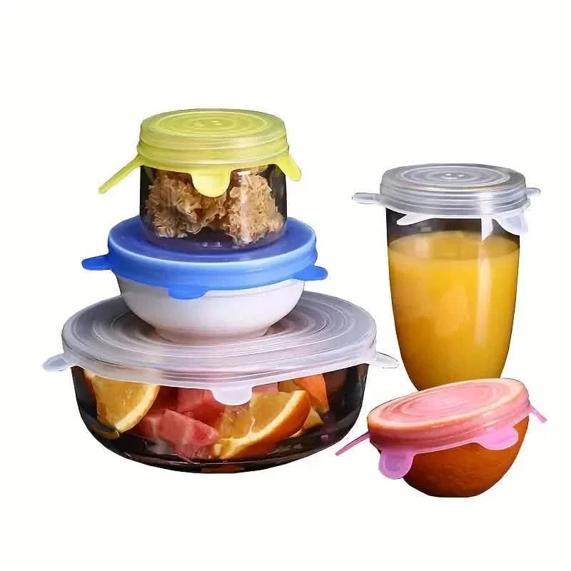 6-Pieces: Reusable Durable Food Storage Bowl Lids by DailySale