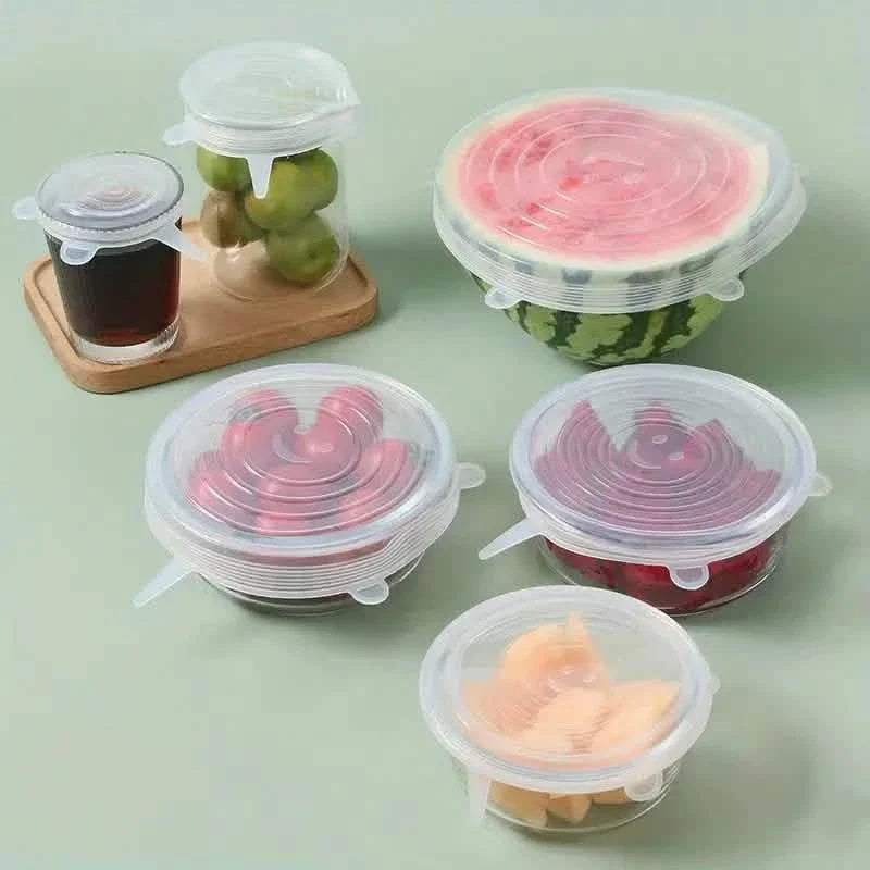 6-Pieces: Reusable Durable Food Storage Bowl Lids by DailySale