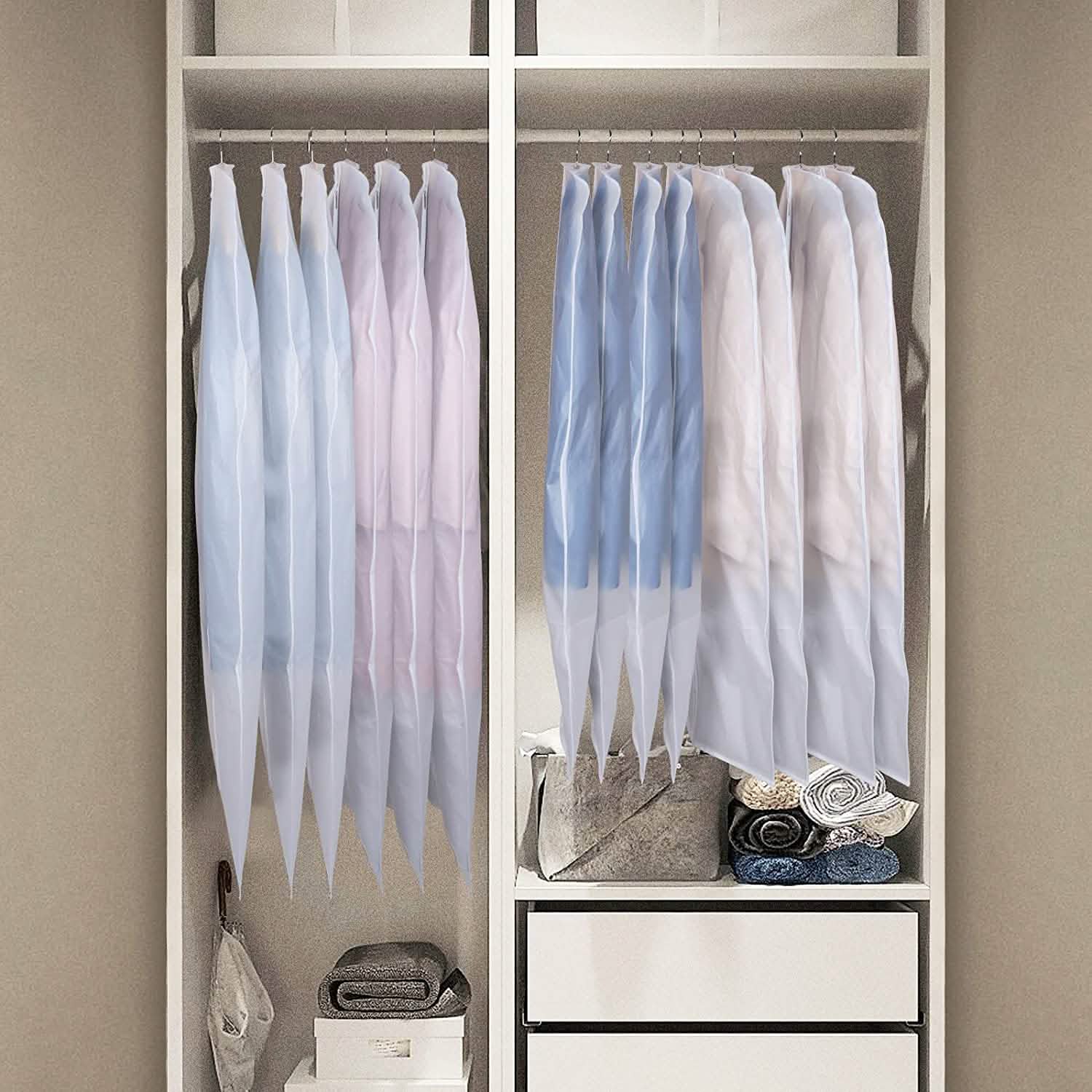 6-Pieces: Zilink Clear Garment Bag Dress Bags by DailySale
