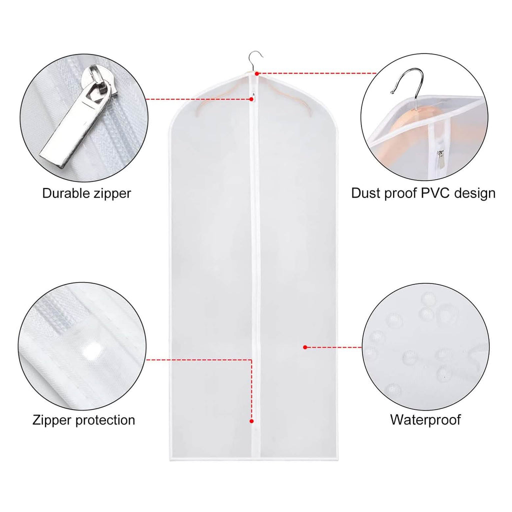 6-Pieces: Zilink Clear Garment Bag Dress Bags by DailySale