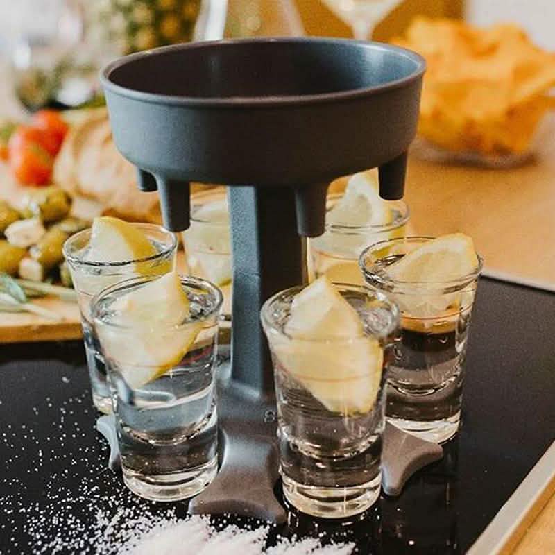 6 Shot Glass Dispenser and Holder by DailySale