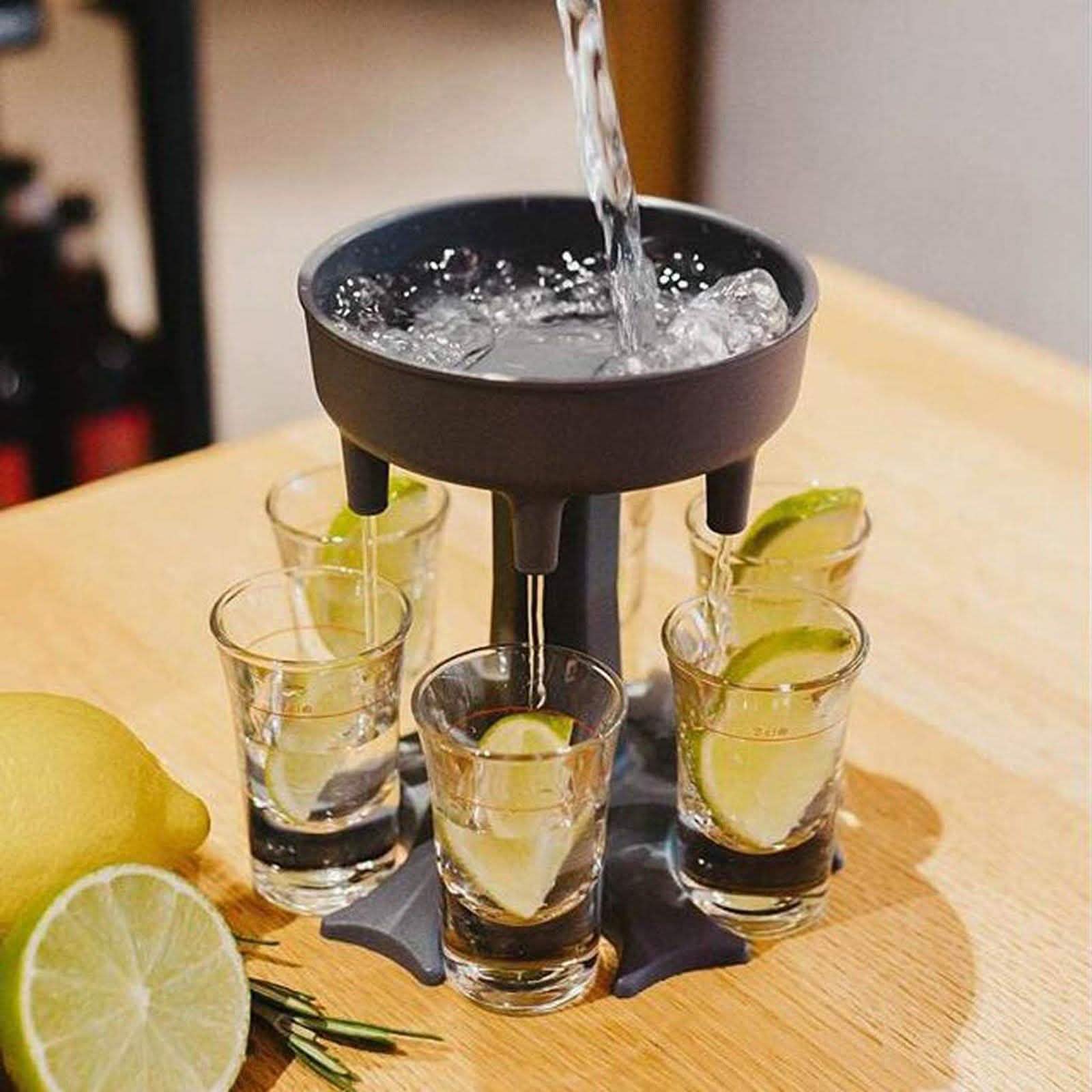 6 Shot Glass Dispenser and Holder by DailySale