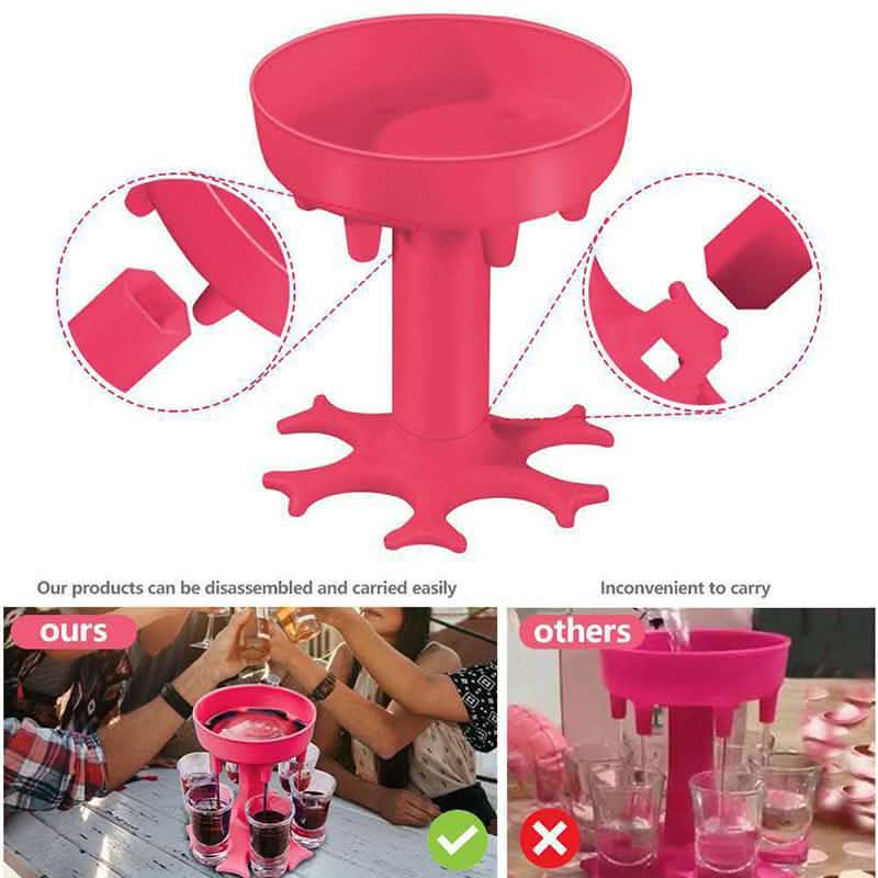 6 Shot Glass Dispenser and Holder by DailySale