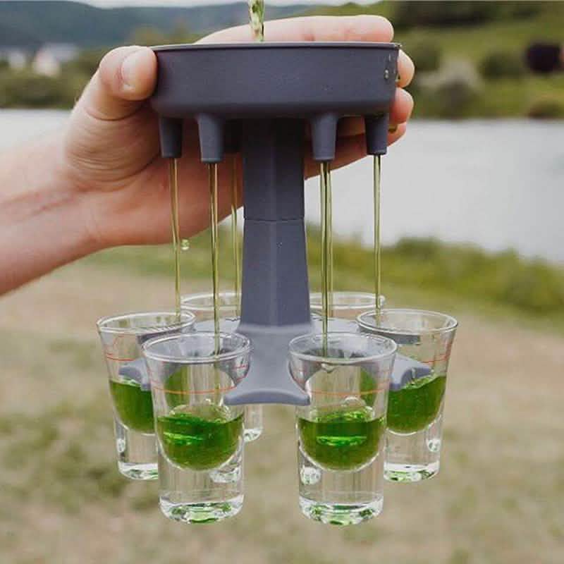 6 Shot Glass Dispenser and Holder by DailySale