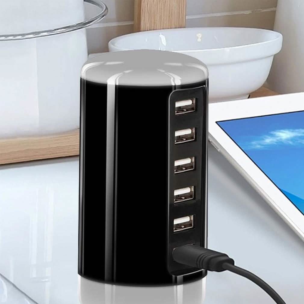 6 USB Port 30W Smart Charging Tower - Assorted Colors by DailySale