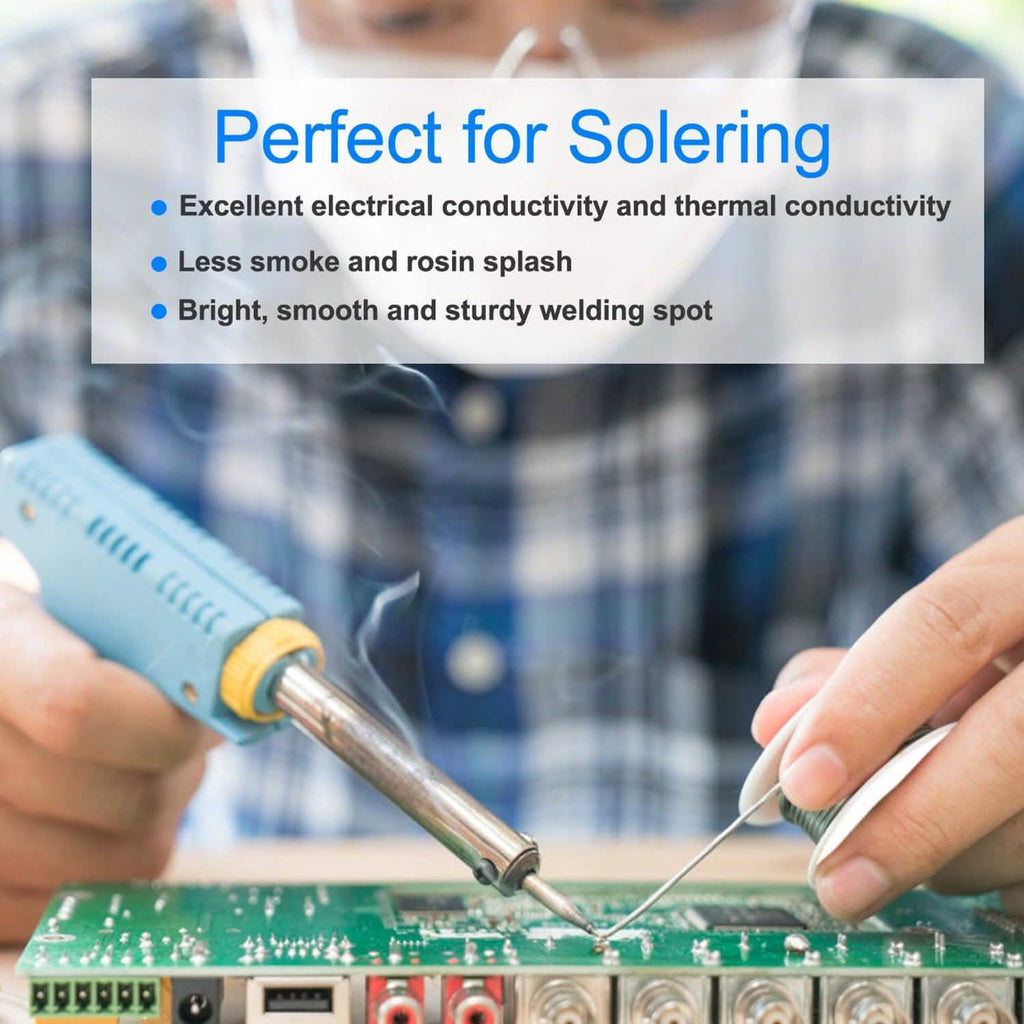 60/40 Tin Lead Rosin Core 0.8mm 1.7% Flux Electrical Solder Wire by DailySale