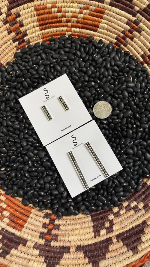 BALL BAR EARRINGS - THIN by The Sterling Spur