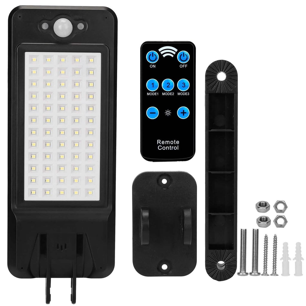 60LEDs Solar PIR Motion Sensor Remote Control Wireless Lamp by DailySale