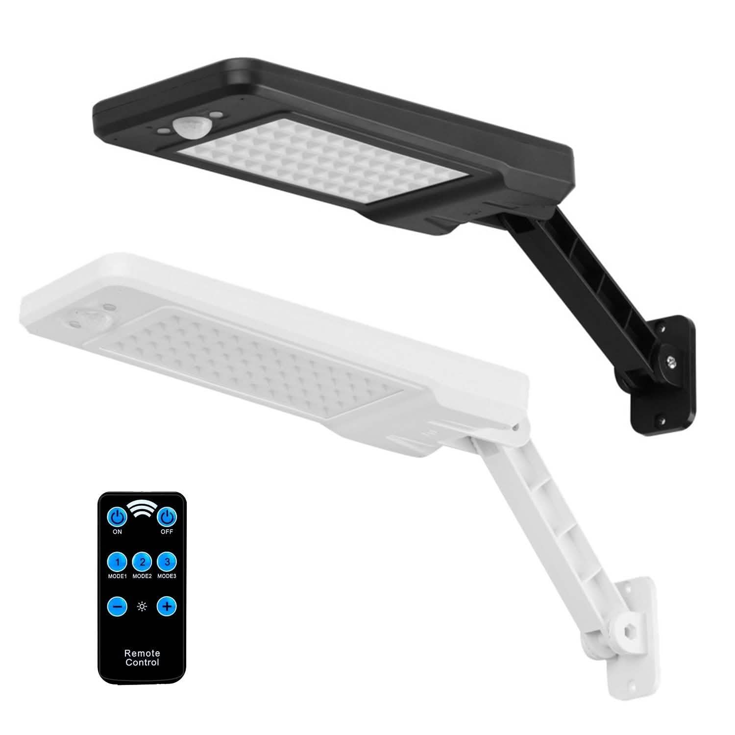 60LEDs Solar PIR Motion Sensor Remote Control Wireless Lamp by DailySale