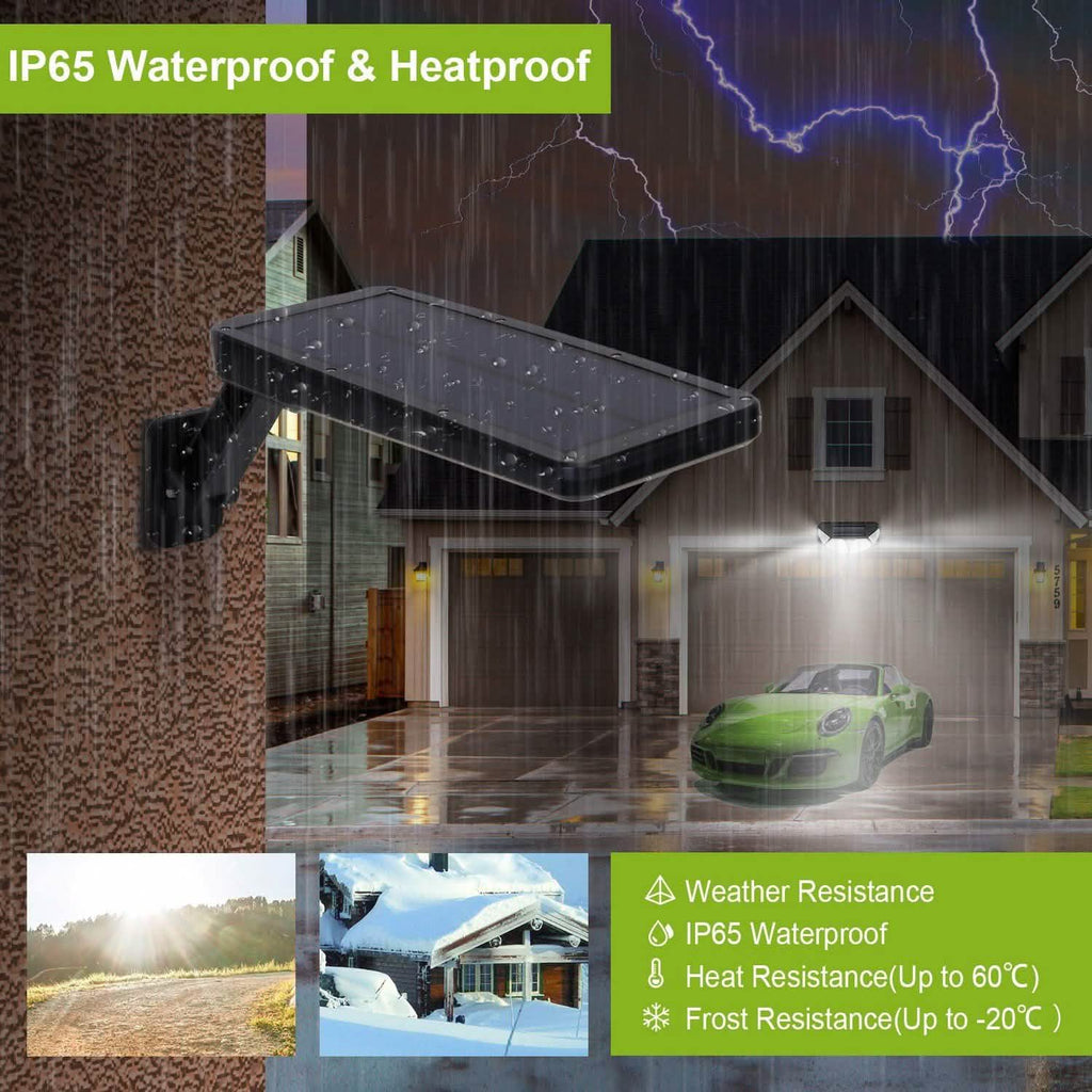 60LEDs Solar PIR Motion Sensor Remote Control Wireless Lamp by DailySale