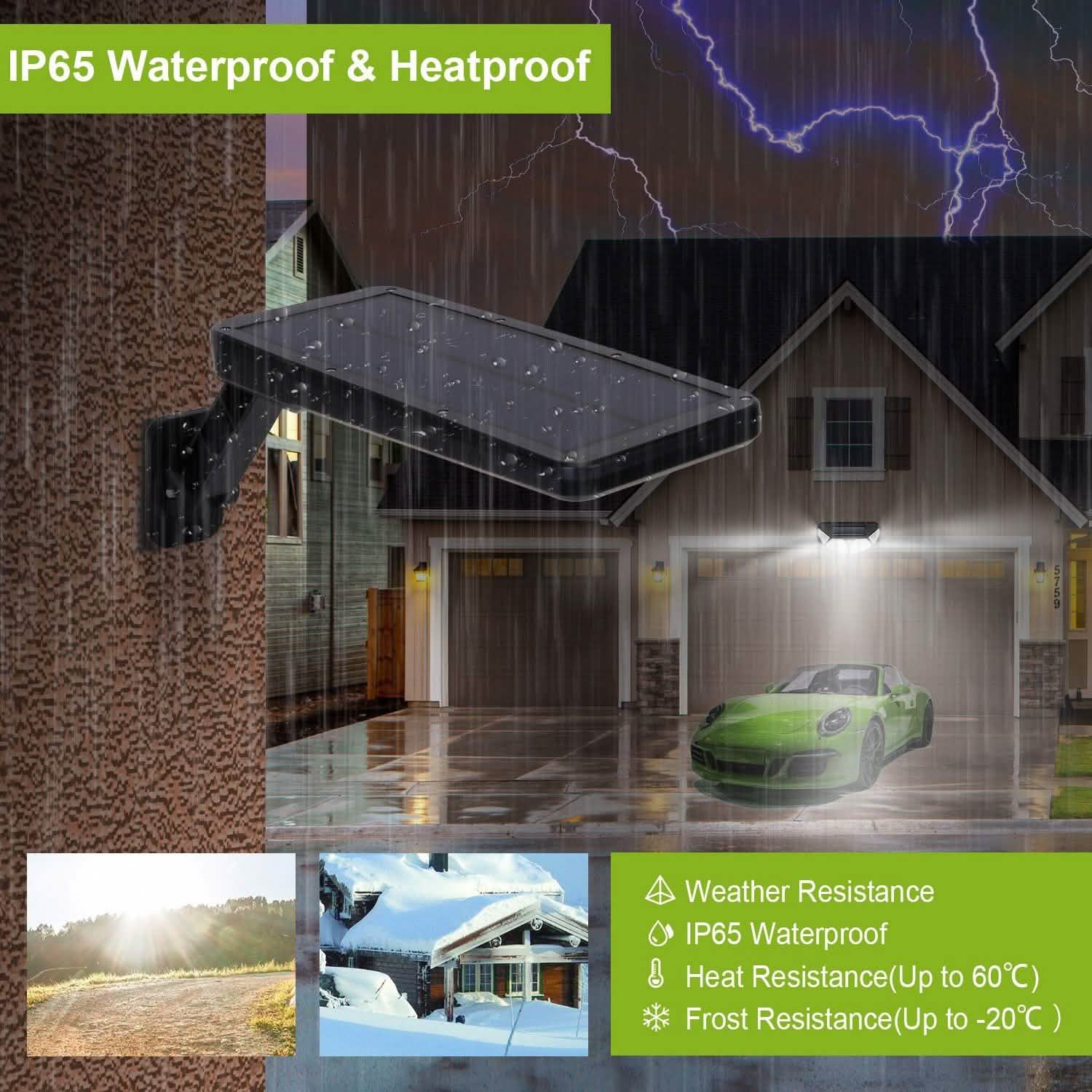 60LEDs Solar PIR Motion Sensor Remote Control Wireless Lamp by DailySale