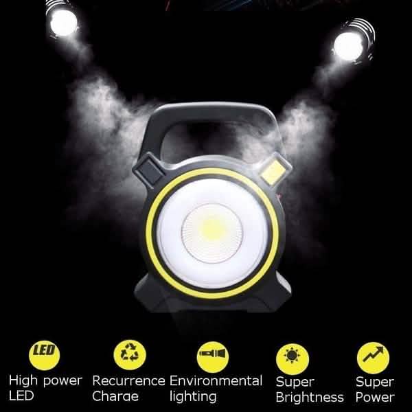 60W Solar Portable Rechargeable LED Flood Lamp by DailySale