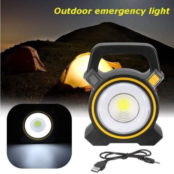60W Solar Portable Rechargeable LED Flood Lamp by DailySale