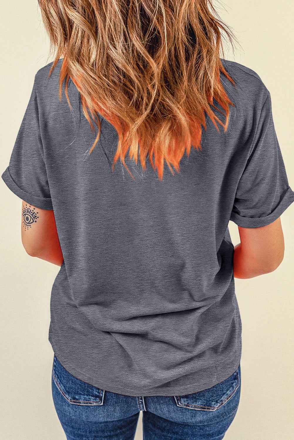 Black Baseball Bowknot Graphic Casual Tee